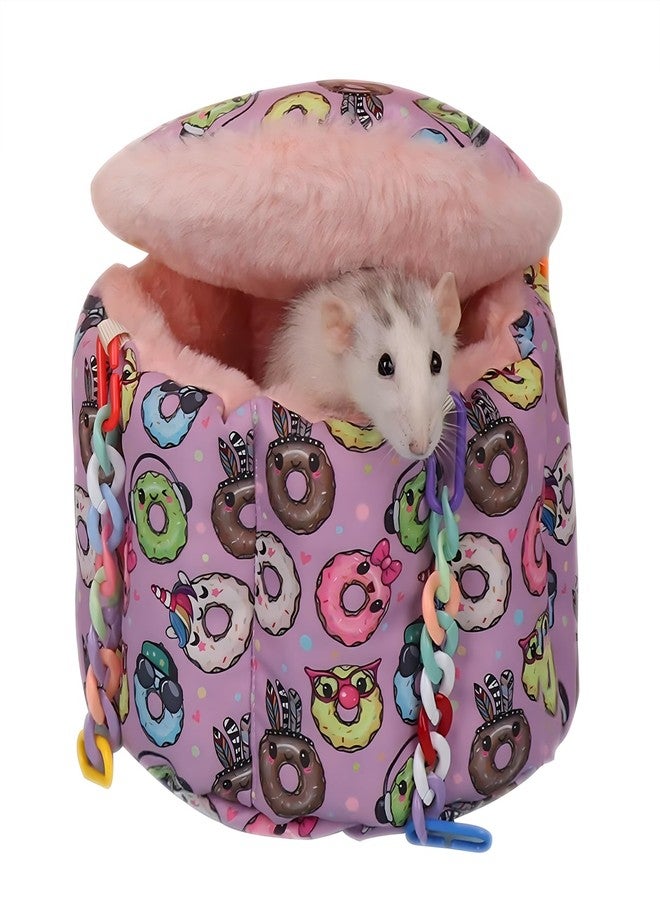 Jevnd Rat Hanging Bed, Sugar Glider Cage Accessories, Guinea Pig Warm Sleeping Nest Bed, Small Animals Cage Hammock for Squirrel, Hamster, Parrot - Image 1